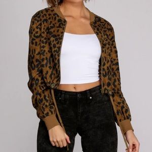 Windsor Crop Jacket Animal print